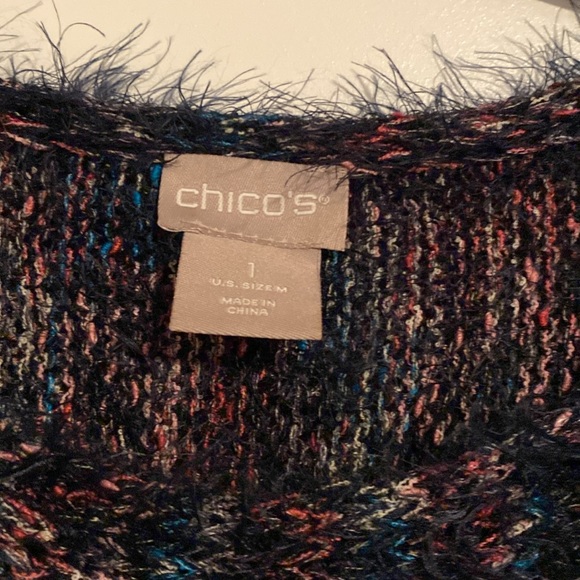 Chico’s Multicolor Sweater with Matching Infinity Scarf. - Picture 6 of 8